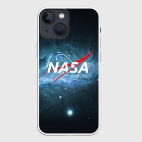 Чехол для iPhone 13 mini с принтом NASA в Кировске,  |  | galaxy | nasa | planet | star | астрономия | галактика | звезды | космос | надписи | наса | планета