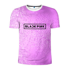 Мужская футболка 3D спортивная с принтом BlackPink в Кировске, 100% полиэстер с улучшенными характеристиками | приталенный силуэт, круглая горловина, широкие плечи, сужается к линии бедра | 