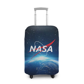 Чехол для чемодана 3D с принтом NASA в Кировске, 86% полиэфир, 14% спандекс | двустороннее нанесение принта, прорези для ручек и колес | galaxy | nasa | planet | star | астрономия | галактика | звезды | космос | надписи | наса | планета