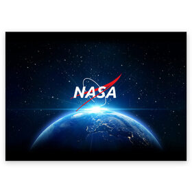 Поздравительная открытка с принтом NASA в Кировске, 100% бумага | плотность бумаги 280 г/м2, матовая, на обратной стороне линовка и место для марки
 | galaxy | nasa | planet | star | астрономия | галактика | звезды | космос | надписи | наса | планета