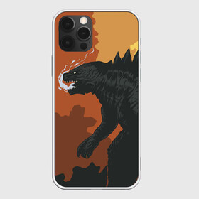 Чехол для iPhone 12 Pro Max с принтом GODZILLA | ГОДЗИЛЛА в Кировске, Силикон |  | comic con | godzilla | gojira | logo | годзилла | знаки | иероглифы | лого | монстр | фильм | чудовище