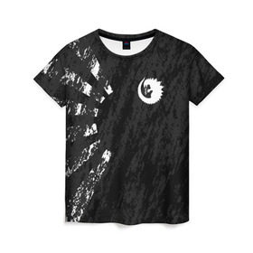 Женская футболка 3D с принтом GODZILLA в Кировске, 100% полиэфир ( синтетическое хлопкоподобное полотно) | прямой крой, круглый вырез горловины, длина до линии бедер | comic con | godzilla | gojira | logo | годзилла | знаки | иероглифы | лого | монстр | фильм | чудовище