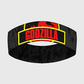 Повязка на голову 3D с принтом JURASSIC GODZILLA | ГОДЗИЛЛА в Кировске,  |  | comic con | godzilla | gojira | logo | годзилла | знаки | иероглифы | лого | монстр | фильм | чудовище