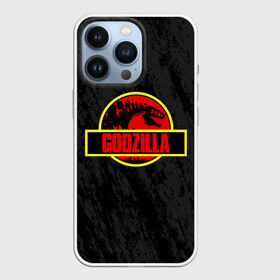 Чехол для iPhone 13 Pro с принтом JURASSIC GODZILLA | ГОДЗИЛЛА в Кировске,  |  | Тематика изображения на принте: comic con | godzilla | gojira | logo | годзилла | знаки | иероглифы | лого | монстр | фильм | чудовище