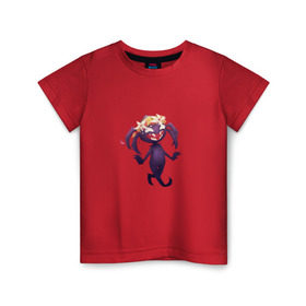 Детская футболка хлопок с принтом Don’t Starve. Webber в Кировске, 100% хлопок | круглый вырез горловины, полуприлегающий силуэт, длина до линии бедер | dont starve | spider | webber | веббер | паук
