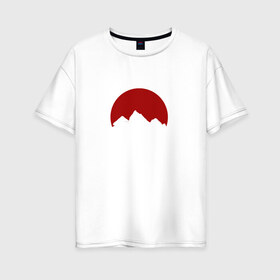 Женская футболка хлопок Oversize с принтом Painkiller Mountain в Кировске, 100% хлопок | свободный крой, круглый ворот, спущенный рукав, длина до линии бедер
 | jeembo | джангирян | джимбо