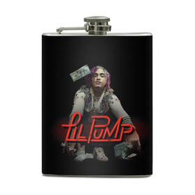 Фляга с принтом Lil Pump в Кировске, металлический корпус | емкость 0,22 л, размер 125 х 94 мм. Виниловая наклейка запечатывается полностью | Тематика изображения на принте: esketit | лил памп | эщкере