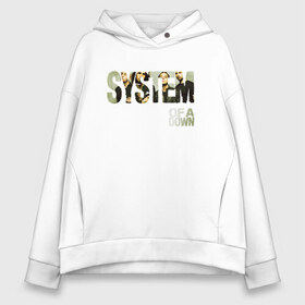 Женское худи Oversize хлопок с принтом System of a Down в Кировске, френч-терри — 70% хлопок, 30% полиэстер. Мягкий теплый начес внутри —100% хлопок | боковые карманы, эластичные манжеты и нижняя кромка, капюшон на магнитной кнопке | soad | soil | system of a down | группа | дав | дарон малакян | джон долмаян | метал | ню | оф | рок | серж танкян | систем | соад | сод | соэд | шаво одаджян | э доун