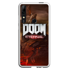 Чехол для Honor P Smart Z с принтом DOOM Eternal в Кировске, Силикон | Область печати: задняя сторона чехла, без боковых панелей | doom | doomguy | slayer | вечный | дум | думгай | палач рока