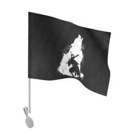 Флаг для автомобиля с принтом DARK SOULS | ДАРК СОУЛС в Кировске, 100% полиэстер | Размер: 30*21 см | dark souls | game | gamer | mmo | play | player | rpg | дарк соулс | игра | темные души