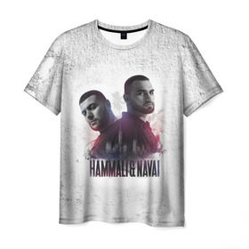 Мужская футболка 3D с принтом HammAli&Navai в Кировске, 100% полиэфир | прямой крой, круглый вырез горловины, длина до линии бедер | 