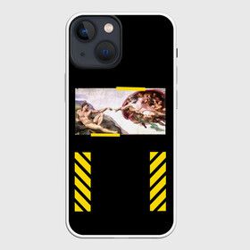 Чехол для iPhone 13 mini с принтом Сотворение Бренда в Кировске,  |  | off white | геометрия | живопись | искусство | картина | узор | уличный стиль
