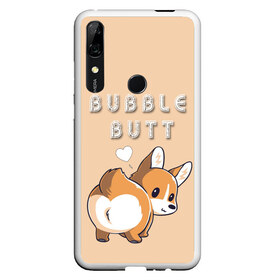 Чехол для Honor P Smart Z с принтом Bubble butt в Кировске, Силикон | Область печати: задняя сторона чехла, без боковых панелей | корги