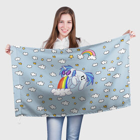 Флаг 3D с принтом Рарити в Кировске, 100% полиэстер | плотность ткани — 95 г/м2, размер — 67 х 109 см. Принт наносится с одной стороны | май литл пони | май литтл пони | пони | рарити
