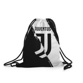 Рюкзак-мешок 3D с принтом FC Juventus в Кировске, 100% полиэстер | плотность ткани — 200 г/м2, размер — 35 х 45 см; лямки — толстые шнурки, застежка на шнуровке, без карманов и подкладки | fc juventus | juventus | криштиану роналду ювентус | фк ювентус | футбол | ювентус