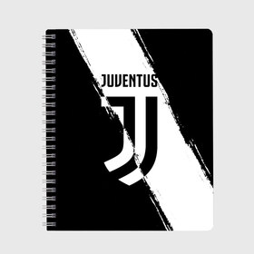 Тетрадь с принтом FC Juventus в Кировске, 100% бумага | 48 листов, плотность листов — 60 г/м2, плотность картонной обложки — 250 г/м2. Листы скреплены сбоку удобной пружинной спиралью. Уголки страниц и обложки скругленные. Цвет линий — светло-серый
 | fc juventus | juventus | криштиану роналду ювентус | фк ювентус | футбол | ювентус