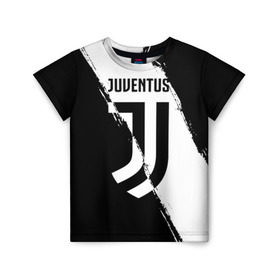 Детская футболка 3D с принтом FC Juventus в Кировске, 100% гипоаллергенный полиэфир | прямой крой, круглый вырез горловины, длина до линии бедер, чуть спущенное плечо, ткань немного тянется | Тематика изображения на принте: fc juventus | juventus | криштиану роналду ювентус | фк ювентус | футбол | ювентус