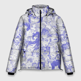 Мужская зимняя куртка 3D с принтом AHEGAO BLUE в Кировске, верх — 100% полиэстер; подкладка — 100% полиэстер; утеплитель — 100% полиэстер | длина ниже бедра, свободный силуэт Оверсайз. Есть воротник-стойка, отстегивающийся капюшон и ветрозащитная планка. 

Боковые карманы с листочкой на кнопках и внутренний карман на молнии. | Тематика изображения на принте: ahegao | anime | kawai | kowai | otaku | senpai | sugoi | waifu | weeaboo | yandere | аниме | ахегао | вайфу | виабу | каваи | ковай | культура | отаку | сенпай | сугои | тренд | яндере
