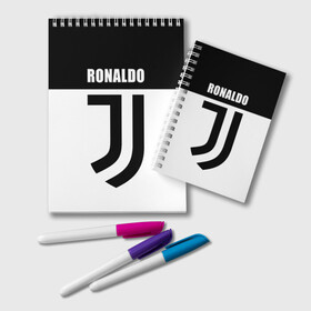 Блокнот с принтом Ronaldo Juventus в Кировске, 100% бумага | 48 листов, плотность листов — 60 г/м2, плотность картонной обложки — 250 г/м2. Листы скреплены удобной пружинной спиралью. Цвет линий — светло-серый
 | Тематика изображения на принте: cr7 | cristiano ronaldo | football | juventus | криштиану роналду | роналдо | роналду | ювентус