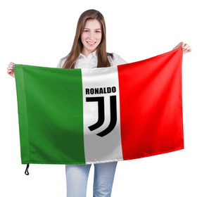 Флаг 3D с принтом Ronaldo Juventus Italy в Кировске, 100% полиэстер | плотность ткани — 95 г/м2, размер — 67 х 109 см. Принт наносится с одной стороны | cr7 | cristiano ronaldo | football | juventus | криштиану роналду | роналдо | роналду | футбол | ювентус