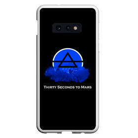 Чехол для Samsung S10E с принтом 30 Seconds to mars в Кировске, Силикон | Область печати: задняя сторона чехла, без боковых панелей | 30 seconds to mars | jared leto | punk | rock | thirty seconds to mars | альтернативный хип хоп | группа | джаред лето | инди поп | музыка | музыкальное произведение | ноты | панк | регги | рок | синти поп