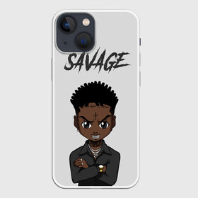 Чехол для iPhone 13 mini с принтом 21 Savage в Кировске,  |  | Тематика изображения на принте: 21 savage | 21 дикарь