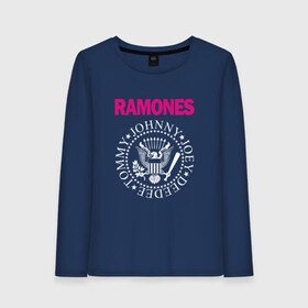 Женский лонгслив хлопок с принтом ramones в Кировске, 100% хлопок |  | misfits | punk | ramones | панк | рок