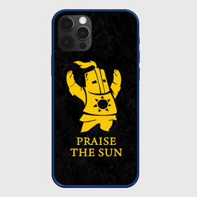 Чехол для iPhone 12 Pro с принтом PRAISE THE SUN | DARK SOULS | ТЁМНЫЕ ДУШИ в Кировске, силикон | область печати: задняя сторона чехла, без боковых панелей | Тематика изображения на принте: dark souls | game | gamer | knight | play | player | praise the sun | дарк соулс | доспехи | игры | надпись | рыцарь | темные души