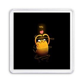 Магнит 55*55 с принтом Adventure Time в Кировске, Пластик | Размер: 65*65 мм; Размер печати: 55*55 мм | Тематика изображения на принте: 