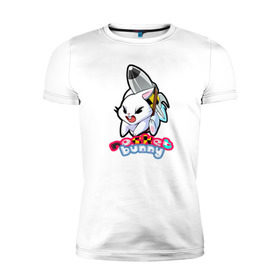 Мужская футболка премиум с принтом Rocket bunny в Кировске, 92% хлопок, 8% лайкра | приталенный силуэт, круглый вырез ворота, длина до линии бедра, короткий рукав | 240sx | bunny | nissan | rocket | toyota | кролик | ниссан | тойота