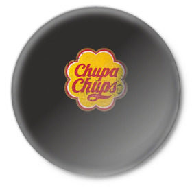 Значок с принтом Chupa-Chups retro в Кировске,  металл | круглая форма, металлическая застежка в виде булавки | chupa | chupa chups