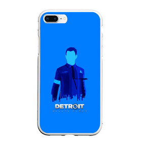 Чехол для iPhone 7Plus/8 Plus матовый с принтом Detroitbecome human в Кировске, Силикон | Область печати: задняя сторона чехла, без боковых панелей | connor | cyberlife | detroit become human | deviant | kara | markus | ps4 | rk800 |  detroit: become human | детроит | детроит: стать человеком | игры | кара | коннор | конор | кэра | маркус | пиратs | эксклюзив