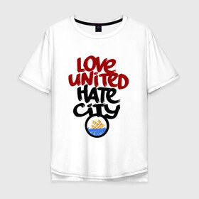 Мужская футболка хлопок Oversize с принтом Love United в Кировске, 100% хлопок | свободный крой, круглый ворот, “спинка” длиннее передней части | manchesterunited | manchesterunitedfans | manchesterunitedfc | manchesterunitedforever | manchester_united | manutd | manutdfan | manutdfanpics | manutdfans | manutdfc | united_prints