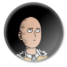 Значок с принтом One-Punch Man Ванпачмен в Кировске,  металл | круглая форма, металлическая застежка в виде булавки | Тематика изображения на принте: onepunch | аниме | анимэ  | вапначмен | генос | пачмен