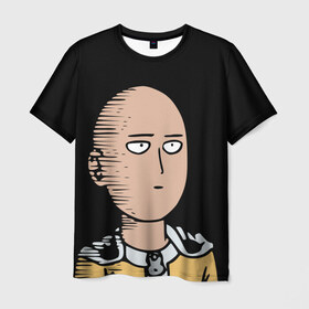 Мужская футболка 3D с принтом One-Punch Man Ванпачмен в Кировске, 100% полиэфир | прямой крой, круглый вырез горловины, длина до линии бедер | onepunch | аниме | анимэ  | вапначмен | генос | пачмен
