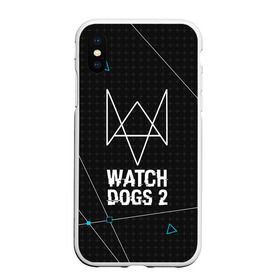 Чехол для iPhone XS Max матовый с принтом WATCH DOGS 2 в Кировске, Силикон | Область печати: задняя сторона чехла, без боковых панелей | action | ct os | ded sec | fox | gamer | hacker | player | watch dogs | watch dogs 2 | знак лиса | хакер