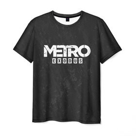 Мужская футболка 3D с принтом METRO EXODUS в Кировске, 100% полиэфир | прямой крой, круглый вырез горловины, длина до линии бедер | Тематика изображения на принте: exodus | horror | metro exodus | survival | игры | исход | метро | метро 2035