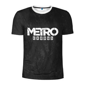 Мужская футболка 3D спортивная с принтом METRO EXODUS в Кировске, 100% полиэстер с улучшенными характеристиками | приталенный силуэт, круглая горловина, широкие плечи, сужается к линии бедра | exodus | horror | metro exodus | survival | игры | исход | метро | метро 2035