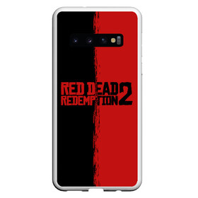 Чехол для Samsung Galaxy S10 с принтом RED DEAD REDEMPTION 2 в Кировске, Силикон | Область печати: задняя сторона чехла, без боковых панелей | rdr | rdr2 | red dead redemption 2 | rockstar | дикий запад | ковбои