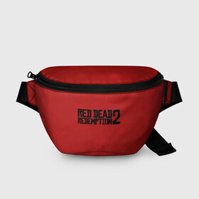 Поясная сумка 3D с принтом RED DEAD REDEMPTION 2 в Кировске, 100% полиэстер | плотная ткань, ремень с регулируемой длиной, внутри несколько карманов для мелочей, основное отделение и карман с обратной стороны сумки застегиваются на молнию | 