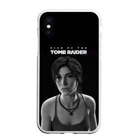 Чехол для iPhone XS Max матовый с принтом Rise if The Tomb Raider в Кировске, Силикон | Область печати: задняя сторона чехла, без боковых панелей | Тематика изображения на принте: adventure | lara croft | tomb rider | археолог | гробниц | крофт | лара | приключения | расхитительница