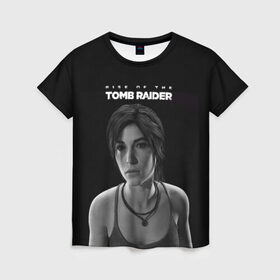 Женская футболка 3D с принтом Rise if The Tomb Raider в Кировске, 100% полиэфир ( синтетическое хлопкоподобное полотно) | прямой крой, круглый вырез горловины, длина до линии бедер | adventure | lara croft | tomb rider | археолог | гробниц | крофт | лара | приключения | расхитительница