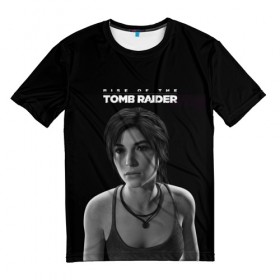 Мужская футболка 3D с принтом Rise if The Tomb Raider в Кировске, 100% полиэфир | прямой крой, круглый вырез горловины, длина до линии бедер | Тематика изображения на принте: adventure | lara croft | tomb rider | археолог | гробниц | крофт | лара | приключения | расхитительница