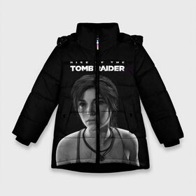 Зимняя куртка для девочек 3D с принтом Rise if The Tomb Raider в Кировске, ткань верха — 100% полиэстер; подклад — 100% полиэстер, утеплитель — 100% полиэстер. | длина ниже бедра, удлиненная спинка, воротник стойка и отстегивающийся капюшон. Есть боковые карманы с листочкой на кнопках, утяжки по низу изделия и внутренний карман на молнии. 

Предусмотрены светоотражающий принт на спинке, радужный светоотражающий элемент на пуллере молнии и на резинке для утяжки. | adventure | lara croft | tomb rider | археолог | гробниц | крофт | лара | приключения | расхитительница