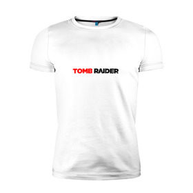 Мужская футболка премиум с принтом Tomb Raider в Кировске, 92% хлопок, 8% лайкра | приталенный силуэт, круглый вырез ворота, длина до линии бедра, короткий рукав | 