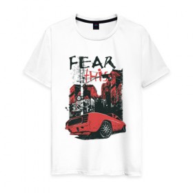 Мужская футболка хлопок с принтом Fear This в Кировске, 100% хлопок | прямой крой, круглый вырез горловины, длина до линии бедер, слегка спущенное плечо. | 