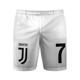 Мужские шорты 3D спортивные с принтом Роналду Ювентус 18-19 в Кировске,  |  | juventus | ronaldo | криштиану роналду | ювентус