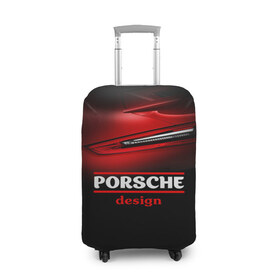 Чехол для чемодана 3D с принтом Porsche design в Кировске, 86% полиэфир, 14% спандекс | двустороннее нанесение принта, прорези для ручек и колес | auto | porsche | porsche ag | авто | автомобиль | дизайн | машина | порше | суперкар | тачка