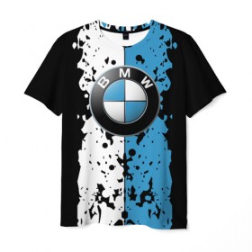 Мужская футболка 3D с принтом BMW sign в Кировске, 100% полиэфир | прямой крой, круглый вырез горловины, длина до линии бедер | auto | bmw | logo | автомобиль | бмв | логотип | машина | эмблема