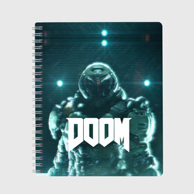 Тетрадь с принтом DOOM в Кировске, 100% бумага | 48 листов, плотность листов — 60 г/м2, плотность картонной обложки — 250 г/м2. Листы скреплены сбоку удобной пружинной спиралью. Уголки страниц и обложки скругленные. Цвет линий — светло-серый
 | demon | devil | doom | doom vfr | evil | game | mars | red | демон | дум | игры | космос | красная планета | марс | пришельцы